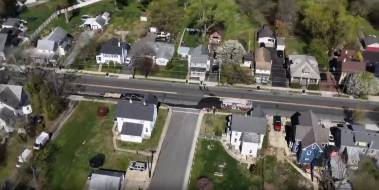 Gas Main Struck in Woodstown