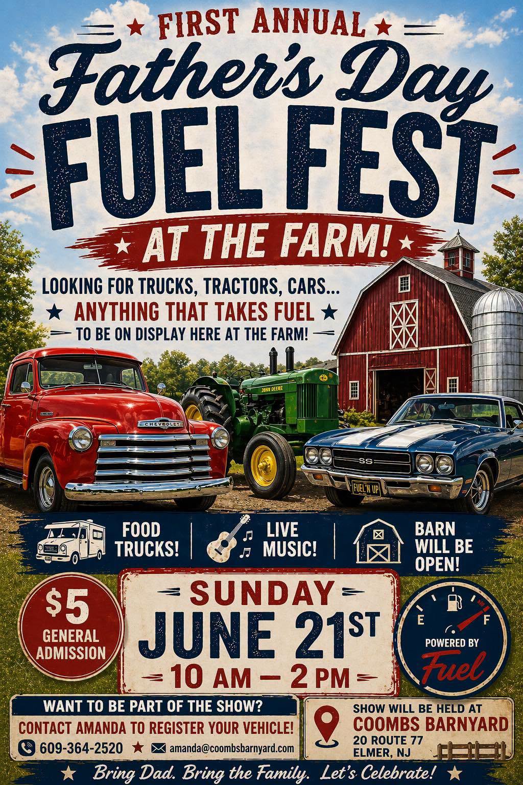 Father's Day Fuel Fest at the Farm at Coombs Barnyard