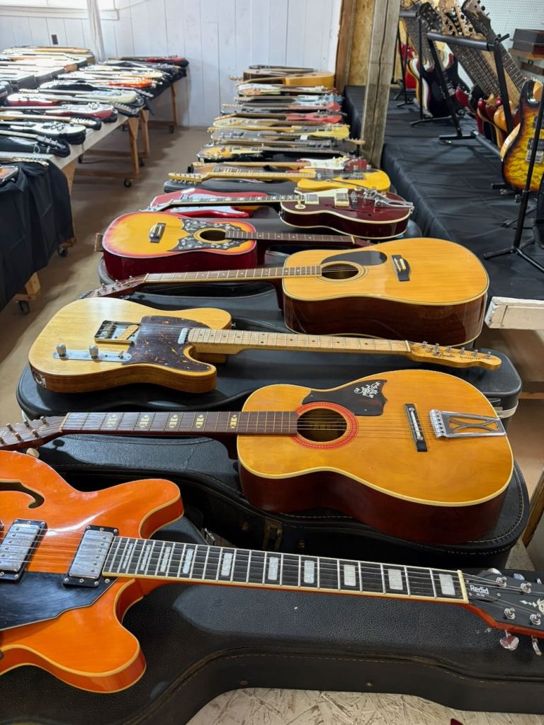 Hundreds of guitars being sold at an estate auction scheduled for May 8