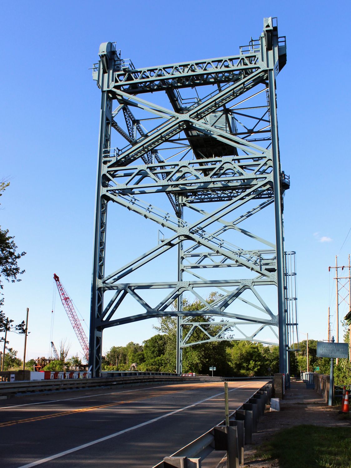 View from Oldmans Township of the Nortonville Bridge Historic Truss Bridge in Oldmans Township